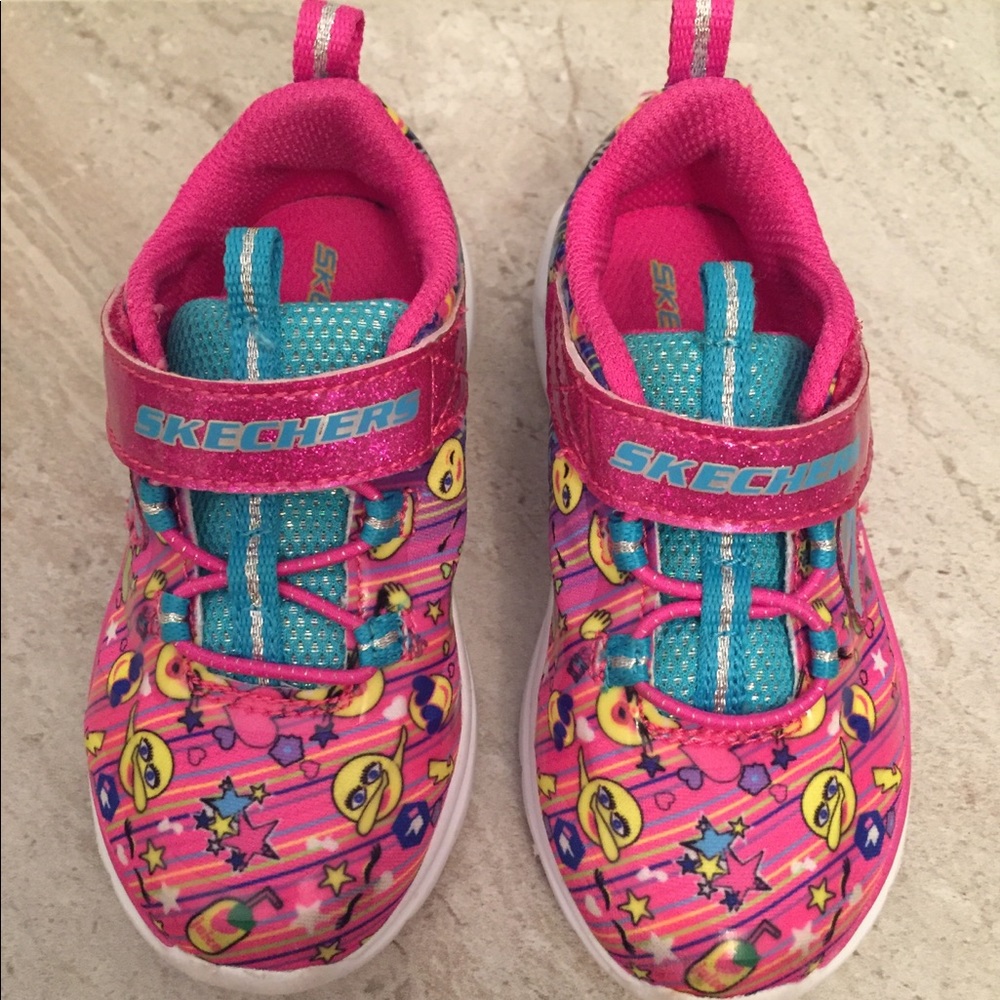 Skechers Trainer Lite Happy Dancer Emoji Sneakers